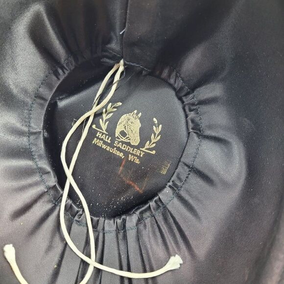 Vintage Velvet Dressuurcap Equestrian English Riding Helmet Hat Cap Black - Picture 10 of 11